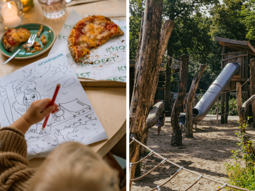 knoest eten en drinken kinderen spelen feestje